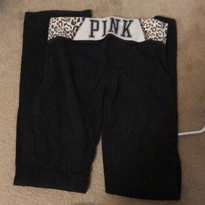 Pink brand yoga pants full length